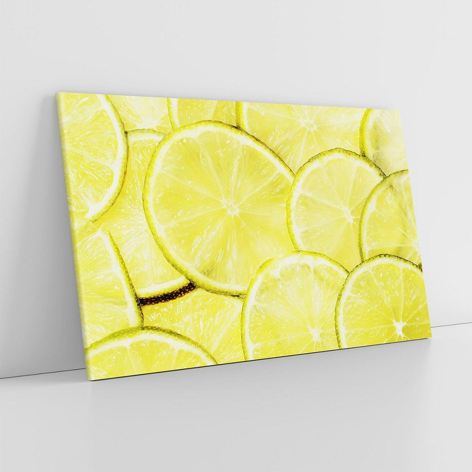 Obraz na płótnie 100x70 - Cytryny, Limonki - Owocowa Świeżość - cytryny, limonki