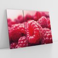 Obraz na płótnie 120x80 - Maliny Soczysta Eksplozja - maliny, owoce
