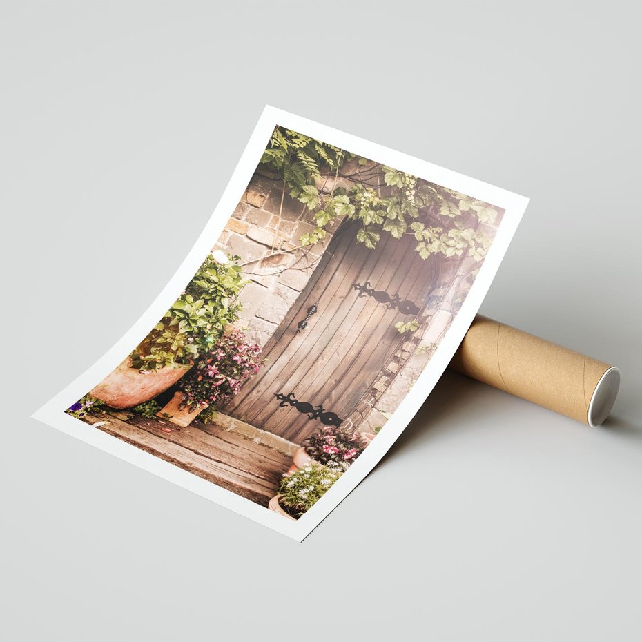 Plakat bez ramy 30x40 - Wyjątkowy Klimat - drzwi, stare