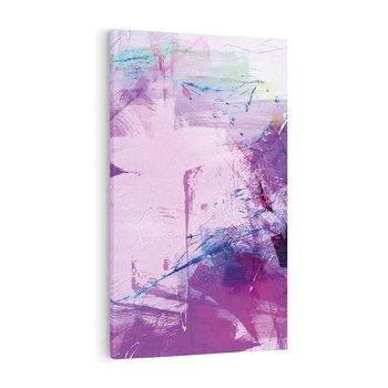 Obraz na płótnie 50x70 - Abstrakcja: wyrafinowany świat form i kolorów - abstrakcja