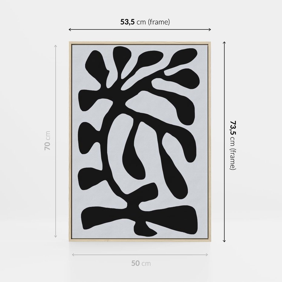 Obraz w ramie 50x70 - Przenikające Refleksje - matisse, sztuka nowoczesna - rama drewno