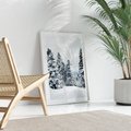 Plakat bez ramy 30x40 - Zimowy Las Pod Kołdrą - las, zima