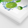 Plakat w ramie 40x50 - Świeżość i Witalność - limonka, owoce - rama biała