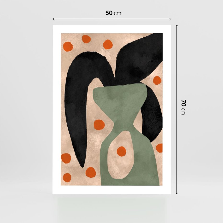 Plakat bez ramy 50x70 - Impresje Boho - abstrakcyjny obraz, plakat