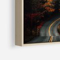 Obraz w ramie 50x50 - Jesienne Podróżowanie - fotografia, jesień - rama drewno