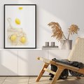 Plakat bez ramy 30x40 - Cytrynowa Siatka - cytryny, materiałowa siatka