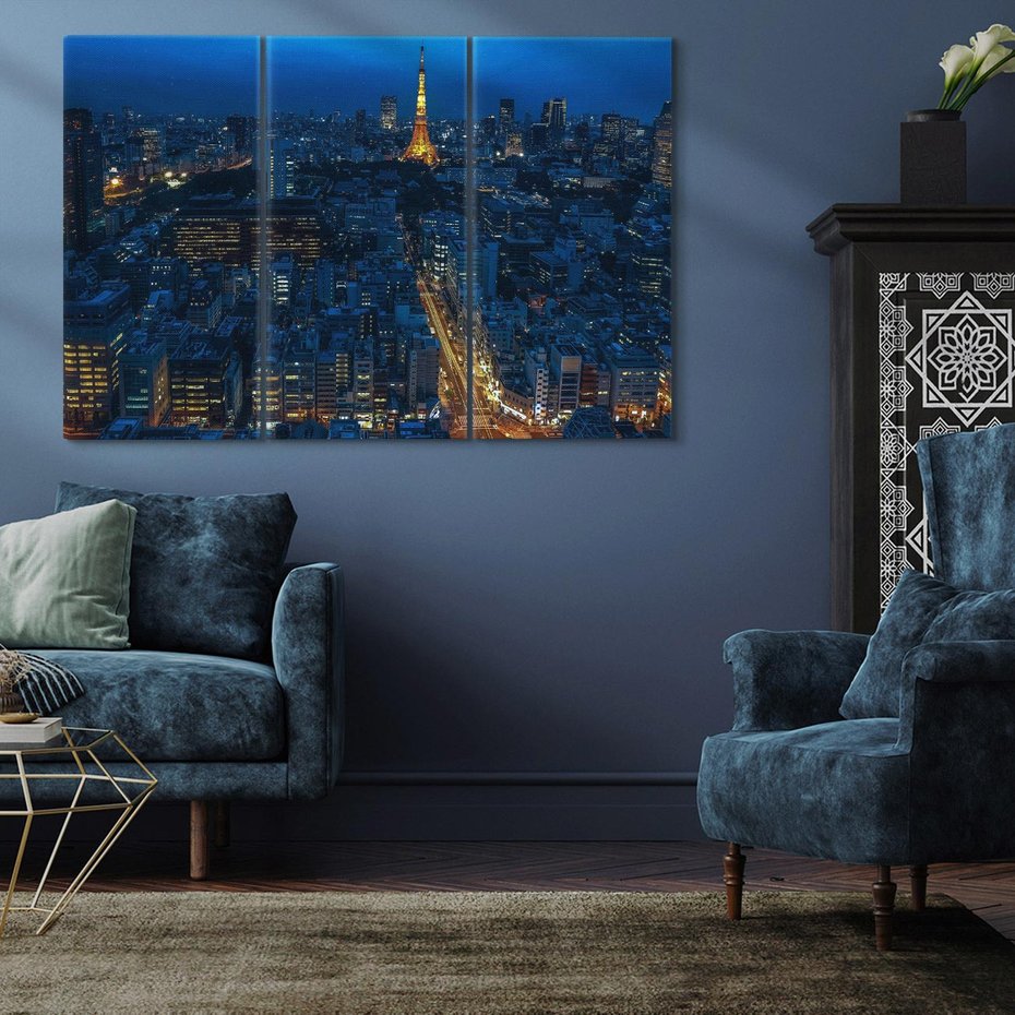 Obraz na płótnie 120x80 - Nocne impresje Paryża we Francji - Francja, Paryż