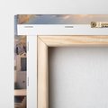 Obraz na płótnie 80x80 - Błękitna oaza w Grecji - Santorini, Grecja