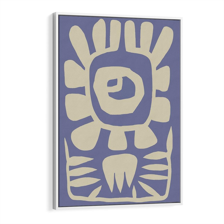 Obraz w ramie 70x100 - Widok Abstrakcyjny - skandynawski styl, plakat - rama biała