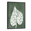 Obraz w ramie 70x100 - Migotliwe Wnętrze Zieleni - zielony plakat, roślinne motywy - rama czarna