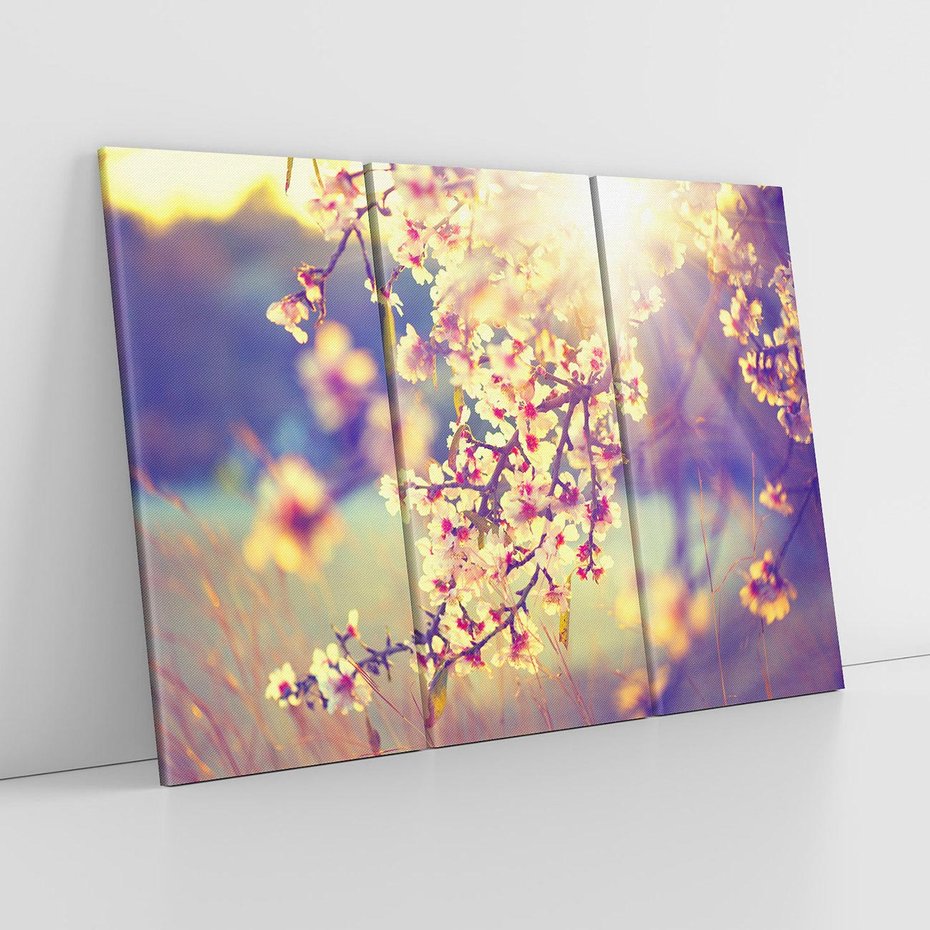 Obraz na płótnie 120x80 - Kwiatowa Wiosna - kwiaty, wiosna