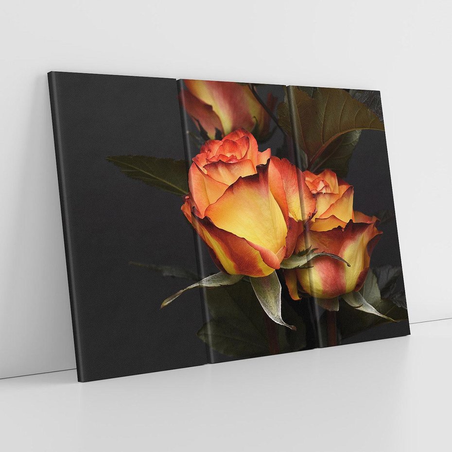 Obraz na płótnie 120x80 - Romantyczne Piękno Róż na Tle Natury - róże, kwiaty