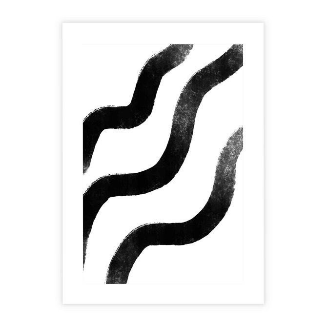 Plakat bez ramy 21x30 - Wibracje Plam - abstrakcja, minimalizm