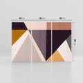 Obraz na płótnie 120x80 - Trójkąty Wnętrz - abstrakcja, geometryczne kształty