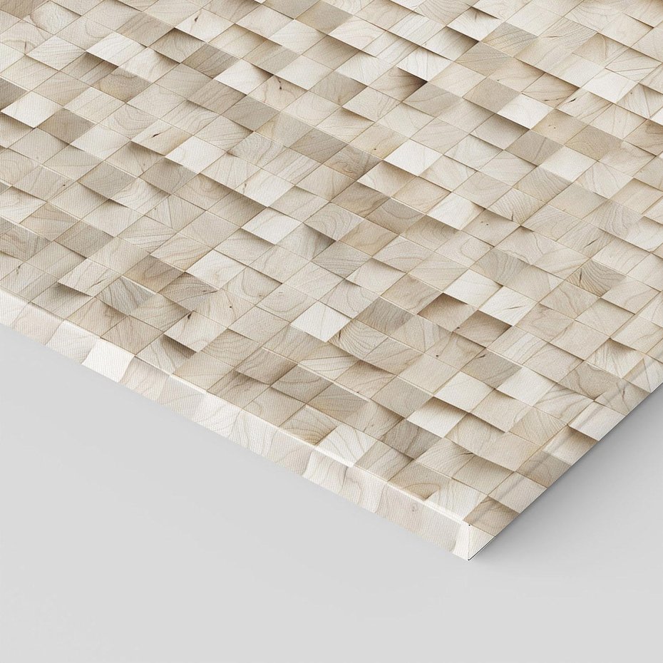 Obraz na płótnie 50x50 - Geometryczne 3D: Abstrakcyjna Harmonia - geometryczne, 3D