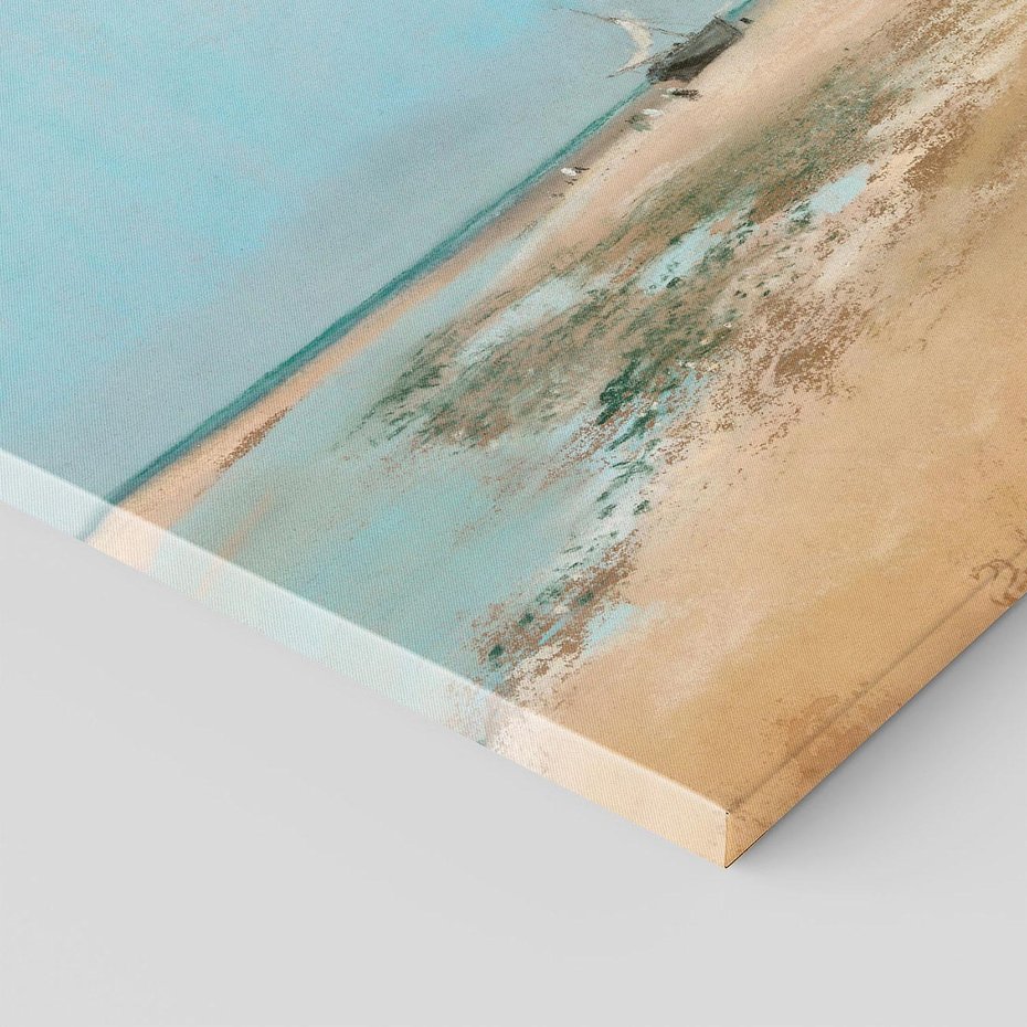 Obraz na płótnie 40x40 - Beach at Low Tide (Mouth of the River) (1869), Edgar Degas - Reprodukcja - reprodukcja, obraz na płótnie