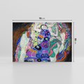 Obraz na płótnie 70x50 - "Dziewica" (1913) Gustav Klimt - Reprodukcja - reprodukcja, obraz na płótnie