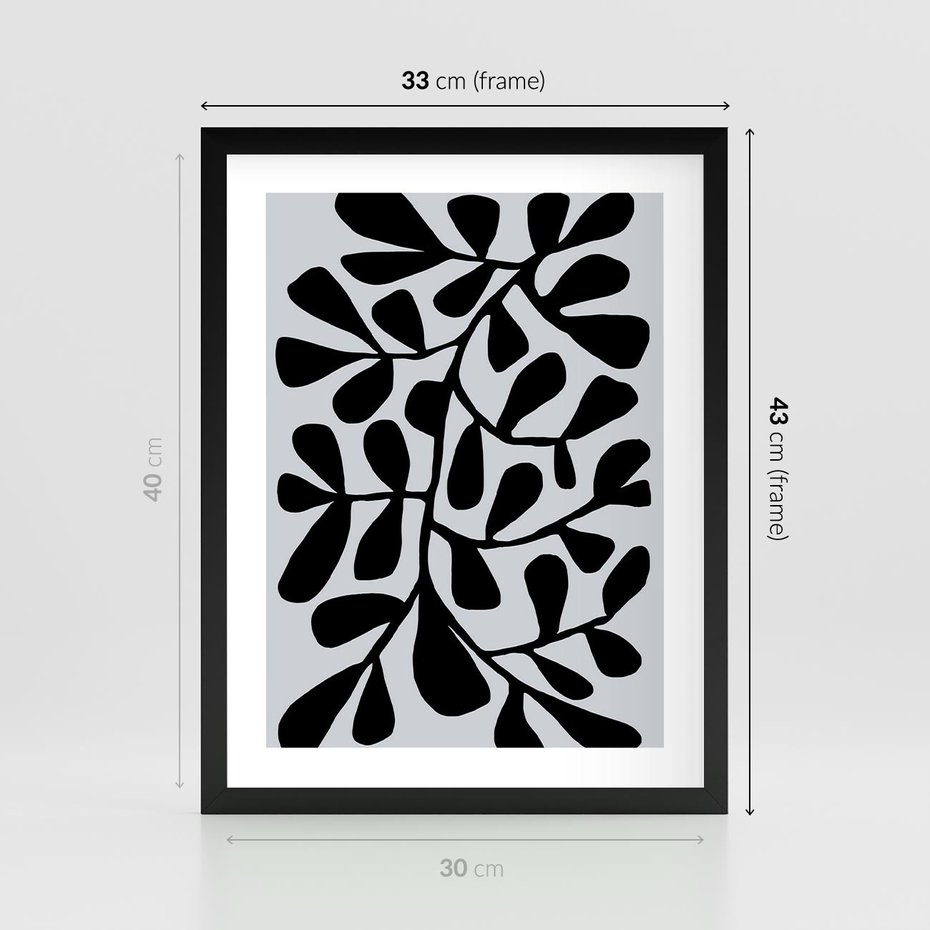 Plakat w ramie 30x40 - Echa Wyobraźni - matisse, sztuka nowoczesna - rama czarna