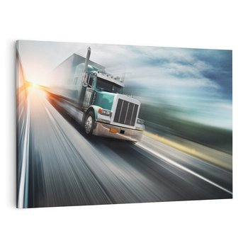 Obraz na płótnie 120x80 - Przez prerię ciężarówką - ciężarówka, USA