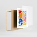 Plakat w ramie 50x70 - Kolorowe Rytmy - kobieca sztuka, abstrakcja - rama drewno