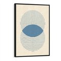 Obraz w ramie 50x70 - Wnętrza Refleksji - geometryczne kształty, koła - rama czarna