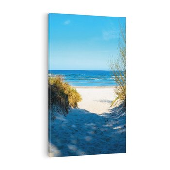 Obraz na płótnie 80x120 - Spokój nad brzegiem morza - plaża, morze