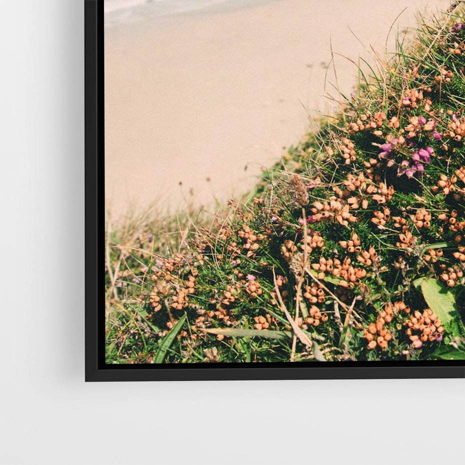 Obraz w ramie 50x50 - Perspektywa Klifu - fotografia, ocean - rama czarna