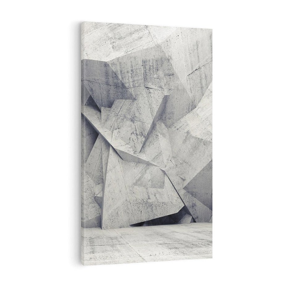 Obraz na płótnie 50x70 - Architektura w trójwymiarowym wymiarze - architektura, 3D