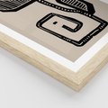 Plakat w ramie 50x70 - Migotliwa Symfonia Kwiatu - kwiat, nowoczesna grafika - rama drewno