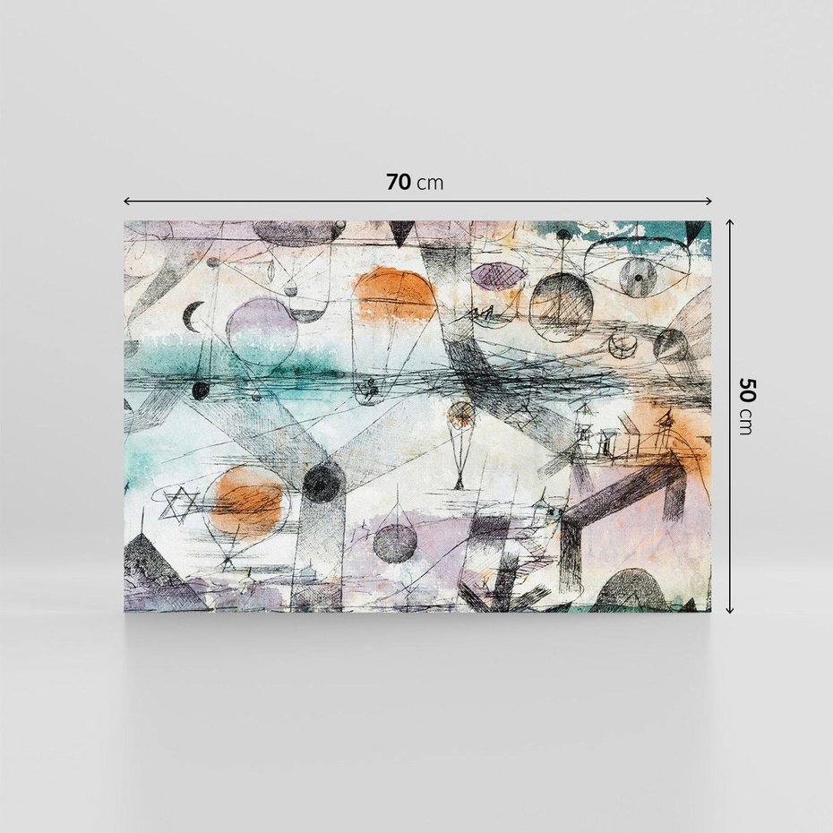 Obraz na płótnie 70x50 - In the realm of air 1917, Paul Klee - Reprodukcja - reprodukcja, obraz na płótnie