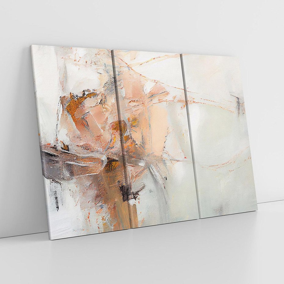 Obraz na płótnie 120x80 - Taniec księżycowego pyłu - abstrakcja, tekstury farb