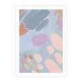 Plakat bez ramy 30x40 - Migocące Pastelowe Spektrum - abstrakcyjne akwarelowe plamy, pastele