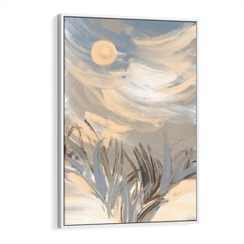 Obraz w ramie 80x120 - Światłości Taniec - akwarela, obraz - rama biała