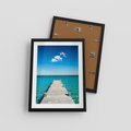 Plakat w ramie 30x40 - Letnie Morskie Uczucie - morze, pomost - rama czarna