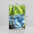 Obraz na płótnie 50x70 - Meksykański wodospad w lesie - wodospad, las