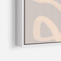 Obraz w ramie 70x100 - Nowoczesne Odbicia - minimalistyczny obraz, nowoczesny - rama biała