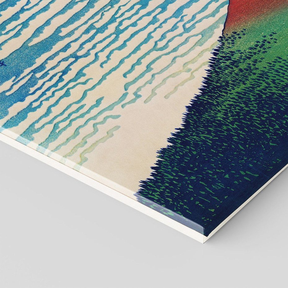 Obraz na płótnie 70x50 - "Fine Wind, Clear Morning" Katsushiki Hokusai - Reprodukcja - reprodukcja, obraz na płótnie