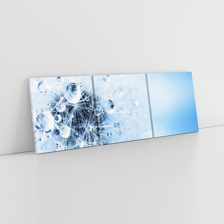 Obraz na płótnie 120x40 - Kwiatowa abstrakcja - abstrakcja, kwiat