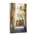 Obraz na płótnie 80x120 - Uliczka: perspektywa miejskiego krajobrazu - uliczka, perspektywa