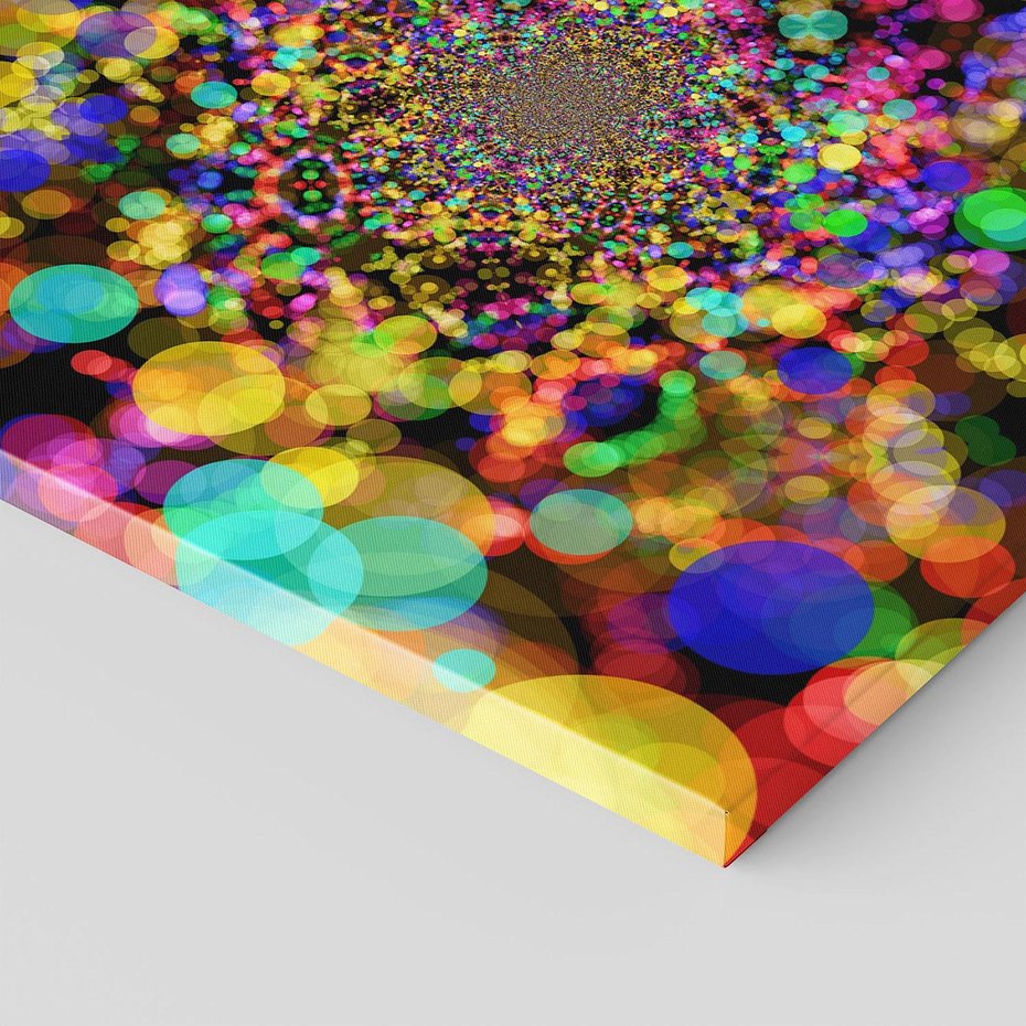 Obraz na płótnie 40x40 - Abstrakcja: gra kolorów i form - abstrakcja