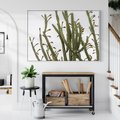 Obraz w ramie 100x70 - Ekskluzywna Roślinność - kaktusy, liście - rama biała