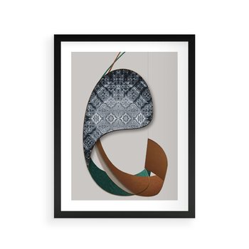 Plakat w ramie 50x70 - Abstrakcyjne Światy Geometrii - nowoczesny, geometryczny - rama czarna