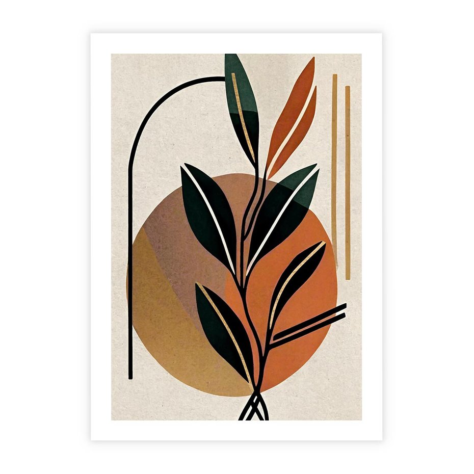 Plakat bez ramy 21x30 - Boho Impulsy Kreatywności - boho obraz, abstrakcja
