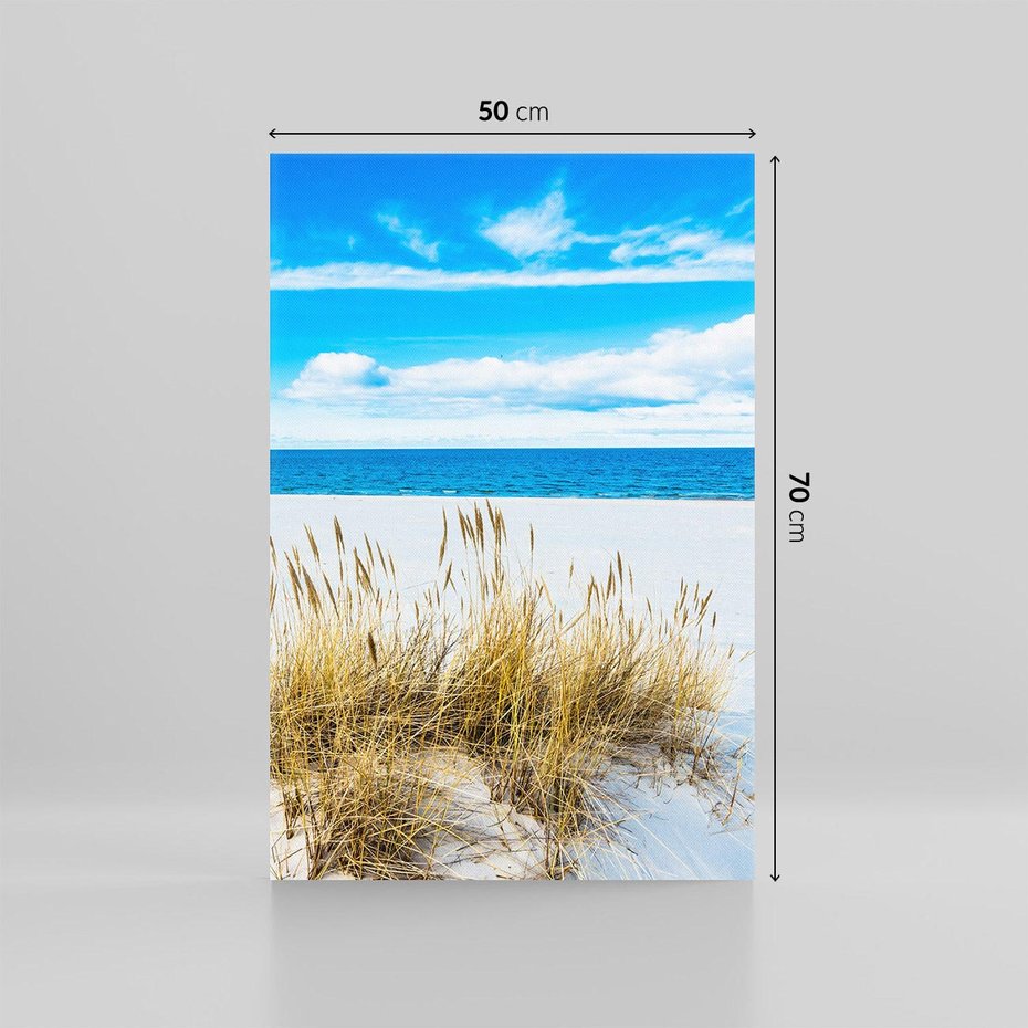 Obraz na płótnie 50x70 - Błogi Relaks - Łeba, bałtyk