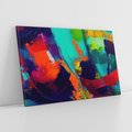 Obraz na płótnie 70x50 - Abstrakcyjne wizje czasu - żywe radosne kolory, plamy kolory