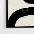 Obraz w ramie 50x50 - Przenikające Plamy - abstrakcyjna sztuka, minimalizm - rama czarna