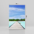 Obraz na płótnie 80x120 - Idylliczne molo na wyspie - plaża, molo