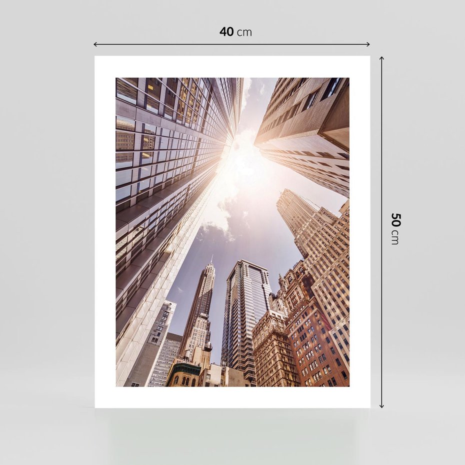 Plakat bez ramy 40x50 - Oczami artysty - miasto, perspektywa