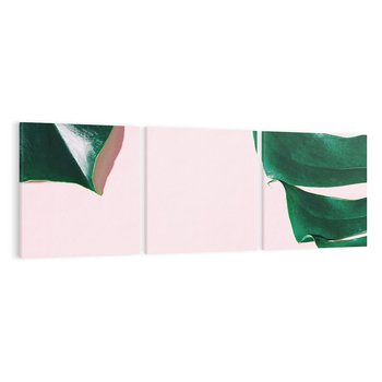 Obraz na płótnie 150x50 - Siła Natury - liście, monstera
