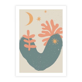 Plakat bez ramy 40x50 - Energetyczne Kształty - boho formy, kształty